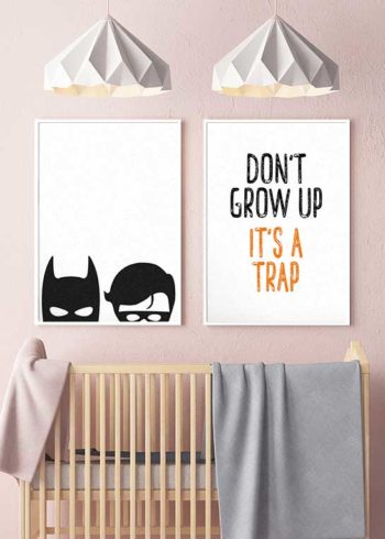 DONT GROW UP & BATMAN AND ROBIN POSTERS