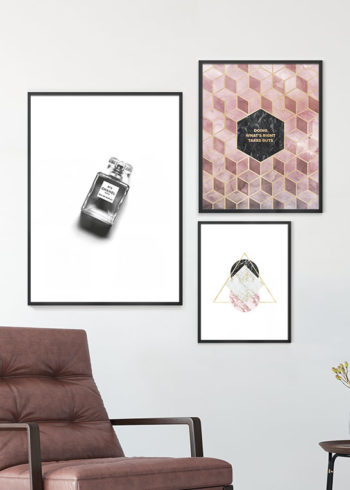 CHANEL NO. 5, DOING WHATS RIGHT & METALLIC MARBLE POSTERS