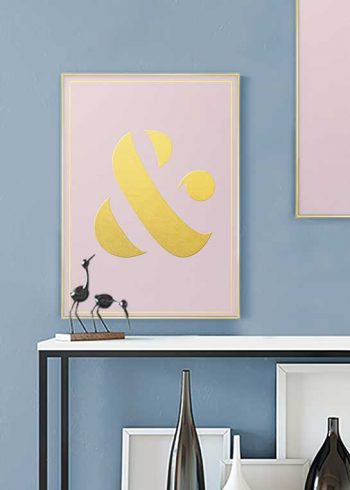 GOLD AMPERSAND POSTER