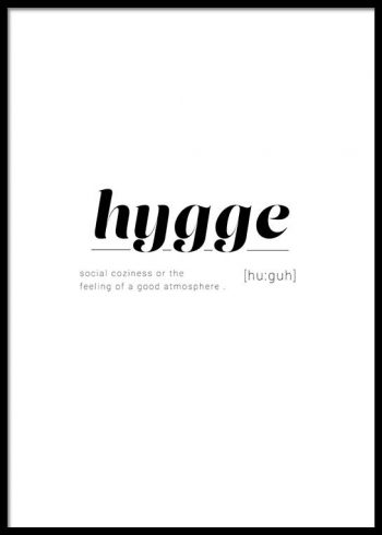 HYGGE DEFINITION POSTER