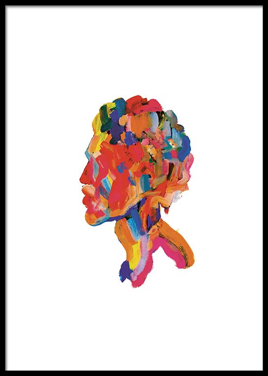 ABSTRACT BUST POSTER